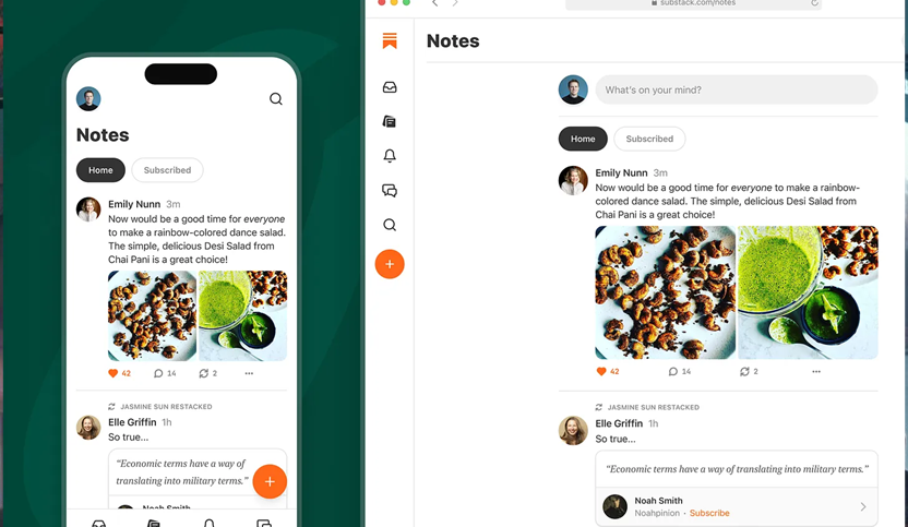 Notes, a way to recommend content